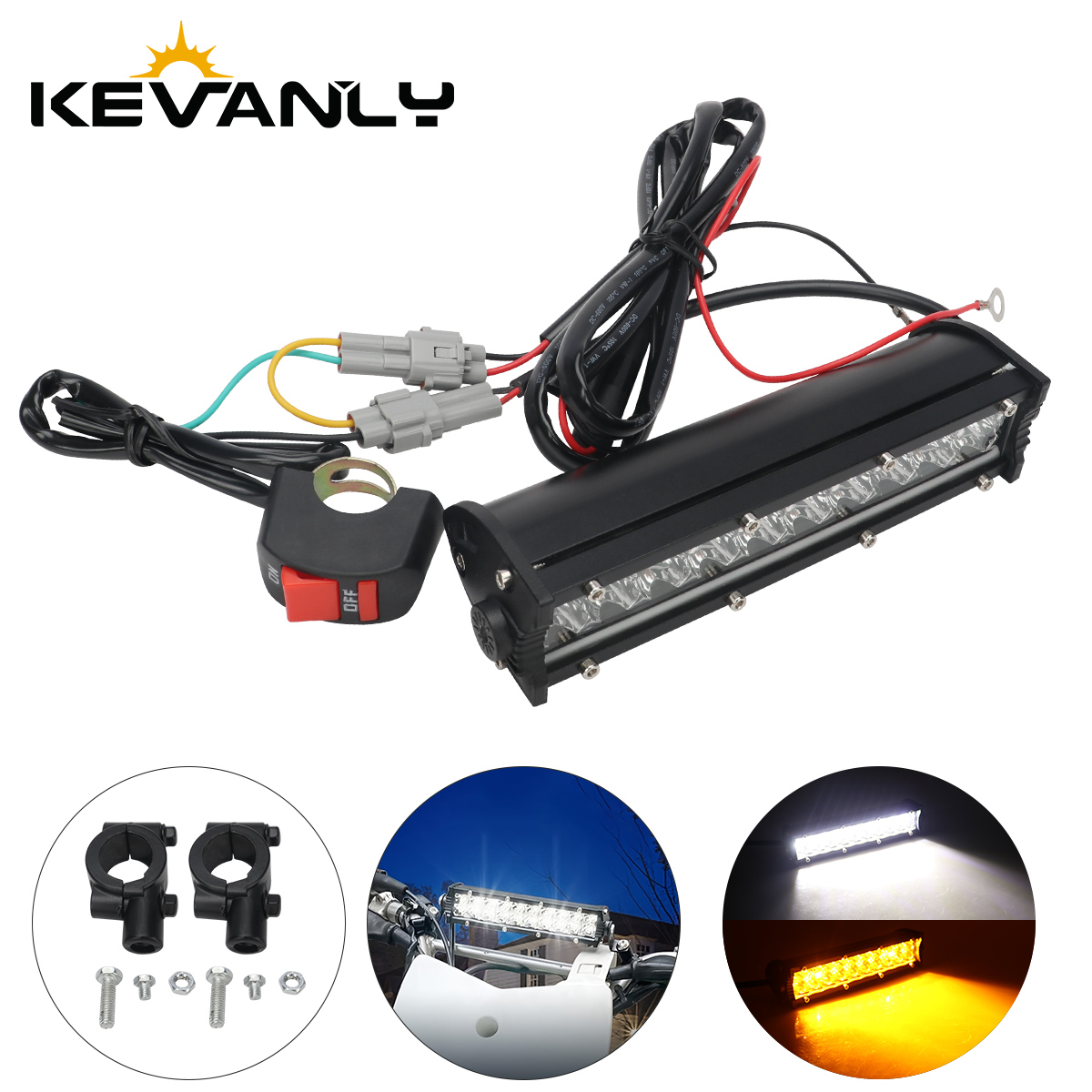 Motorcycle Gear Yellow - Conjunto de barra de luz LED