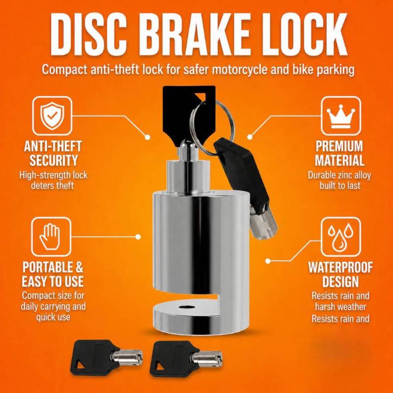 Disc Lock Brake - Trava de Disco Universal para Motocicleta,