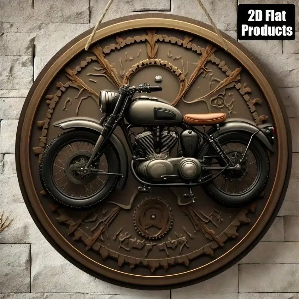 Motorcycle Gear Europe - Arte de Parede Vintage Steampunk, Placa