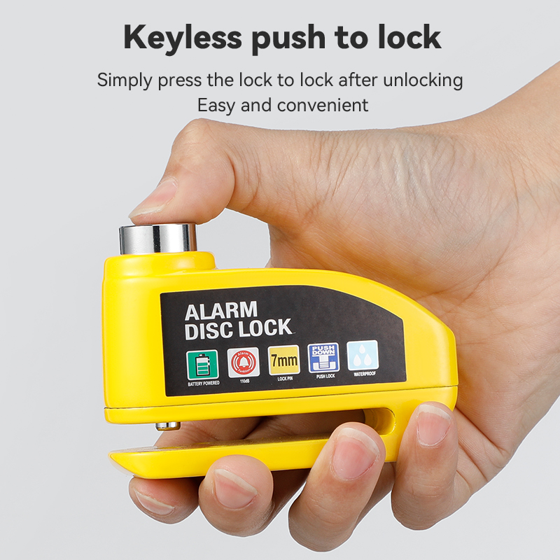 Disc Lock Brake - Bloqueio de alarme da motocicleta freio