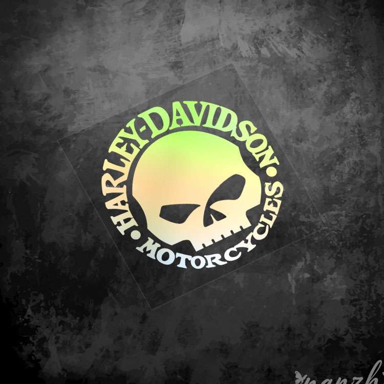 Motorcycle Gear Harley Davidson - Adesivos de Caveira Retrô para Equipamento