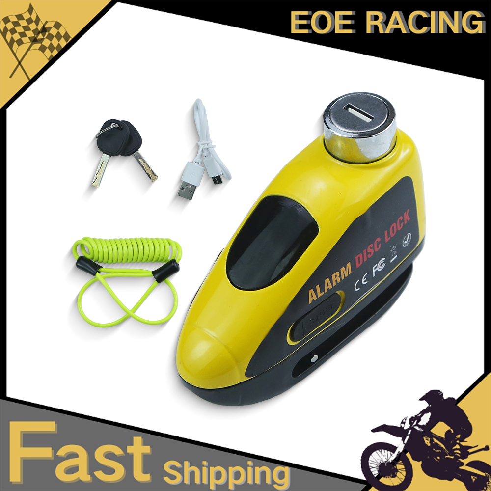 Disc Lock Brake - Cadeado Antifurto Recarregável 140dB para Moto