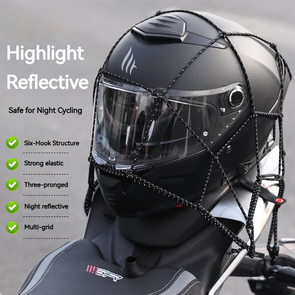 Rede de bagagem com 6 ganchos, - Motorcycle Gear Brand avaliação e preço
