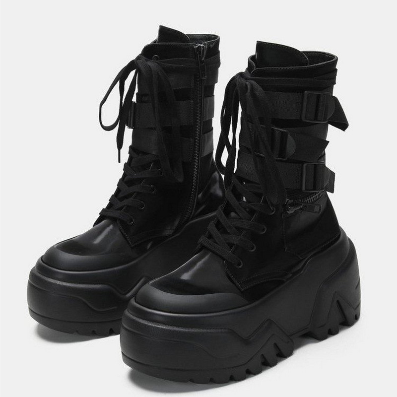 Botas Femininas de Plataforma  - Motorcycle Gear Pants avaliação e preço