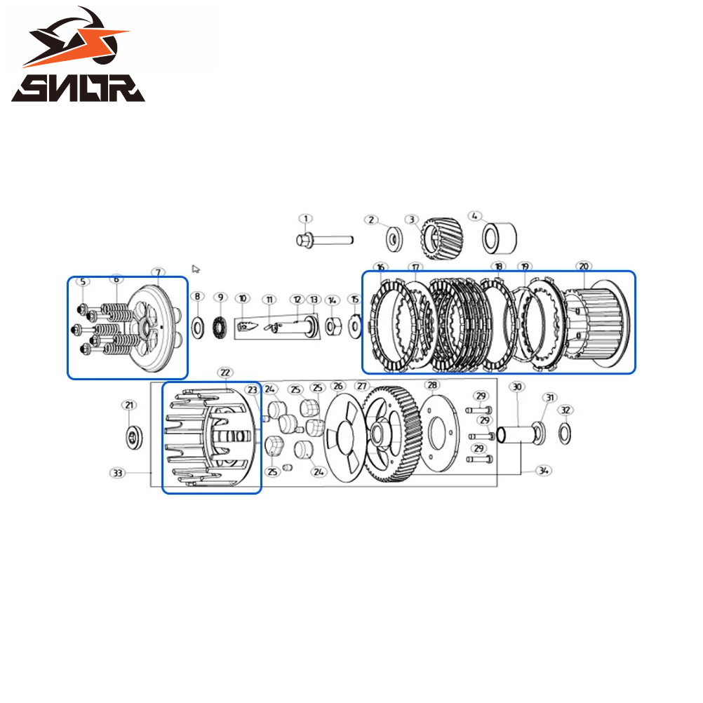 Conjunto de Cubo de Embreagem  - Motorcycle Gear Hub avaliação e preço